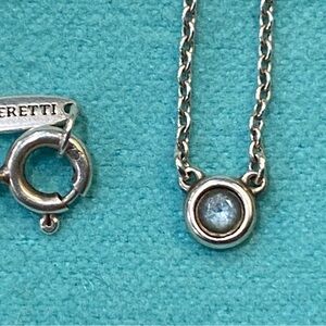 Tiffany & co Color by the Yard aquamarine necklace